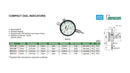 INSIZE DIAL INDICATOR - INSIZE 2311-3 3mm