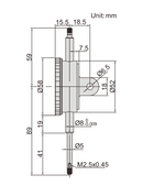 INSIZE DIAL INDICATOR - Insize 2889-30 30mm (Long Stroke)