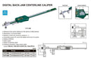 INSIZE DIGITAL BACK-JAW CALIPER - INSIZE 1177-300 10-300mm / 0.4-12"