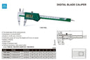 INSIZE DIGITAL BLADE CALIPER - INSIZE 1188-200A 0-200mm / 0-8"