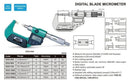 INSIZE DIGITAL BLADE MICROMETER - INSIZE 3532-25A 0-25mm / 0-1"