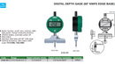 INSIZE DIGITAL DEPTH GAUGE (60*KNIFE EDGE BASE) - 2143-101
