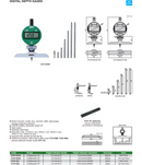 INSIZE DIGITAL DEPTH GAUGE BASE 101.5X17MM - 2141-302