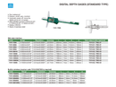 INSIZE DIGITAL DEPTH GAUGE - INSIZE 1141-500A 0-500mm / 0-20"