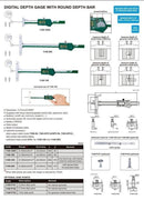 INSIZE DIGITAL DEPTH GAUGE - INSIZE 1148-100 0-100mm / 0-4"
