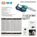 INSIZE DIGITAL OUTSIDE MICROMETER - INSIZE 3101-150A 125-150mm / 5-6"