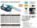 INSIZE DIGITAL OUTSIDE MICROMETER - INSIZE 3108-125A 100-125mm / 4"-5"