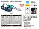 INSIZE DIGITAL OUTSIDE MICROMETER - INSIZE 3108-25A 0-25mm / 0-1"