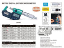 INSIZE DIGITAL OUTSIDE MICROMETER - INSIZE 3108-50A 25-50mm / 1"-2"