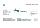 INSIZE DIGITAL POINT DEPTH GAUGE | 0 - 200mm x 0.01mm | INSIZE 1143-200A