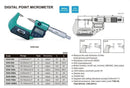 INSIZE DIGITAL POINT MICROMETER - INSIZE 3530-50BA 25-50mm / 1-2"