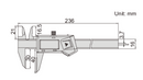INSIZE DIGITAL SCRIBING CALIPER - INSIZE 1166-150A 0-150mm / 0-6"