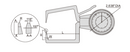 INSIZE EXT DIAL CALIPER GAUGE 0-.8" -  2333-E081
