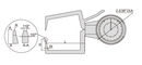INSIZE EXT DIAL CALIPER GAUGE .4-1.2" - 2333-E121