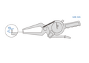 INSIZE EXTERNAL DIAL CALIPER GAUGE | 0 - 20mm x 0.1mm | INSIZE 2332-20