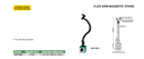 INSIZE FLEXIBLE ARM MAGNETIC STAND - INSIZE 6207-80A 80 Kg