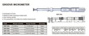 INSIZE GROOVE MICROMETER - INSIZE 3287-100A 75-100mm