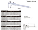 VERNIER CALIPER - INSIZE 1205-200S 0-200mm / 0-8"