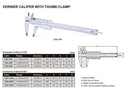 VERNIER CALIPER | 0 - 200mm / 0 - 8" x 0.02mm / 0.001" | INSIZE 1223-2002