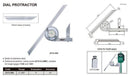 DIAL PROTRACTOR | 0-360 x 5' | INSIZE 2373-360