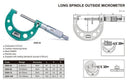 LONG SPINDLE OUTSIDE MICROMETER - Insize 3209-75 50-75mm