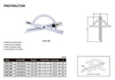 170 DEGREE PROTRACTOR - INSIZE 4797-100