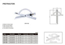 170 DEGREE PROTRACTOR - INSIZE 4797-250