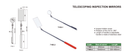 INSIZE INSIZE TELESCOPING INSPECTION MIRROR | 7160-1