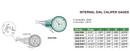 INSIZE INT DIAL CALIPER GAUGE .2-.6" - 2222-E06