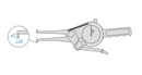 INSIZE INTERNAL DIAL CALIPER GAUGE - INSIZE 2321-35 15-35mm