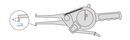 INSIZE INTERNAL DIAL CALIPER GAUGE - INSIZE 2321-AL35 15-35mm