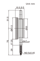 INSIZE IP67 WATERPROOF DIAL INDICATOR - INSIZE 2894-10F 10mm