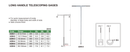 INSIZE LONG HANDLE TELESCOPIC GAUGE - INSIZE 4209-2 12.7-19mm