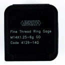 INSIZE M14 X 1.25 THREAD RING GAUGE - 4129-14Q