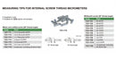 INSIZE MEASURING TIPS FOR IN THREAD - 7321-T1S