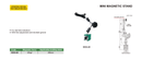 INSIZE MINI MAGNETIC STAND - INSIZE 6224-40 40Kgf