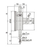 INSIZE PRECISION DIAL INDICATOR - INSIZE 2313-1A 1mm