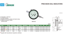 INSIZE PRECISION DIAL INDICATOR - INSIZE 2313-1A 1mm