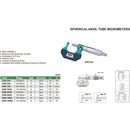 INSIZE SPHERICAL ANVIL TUBE MICROMETER - INSIZE 3260-50A 25-50mm