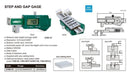 INSIZE STEP & GAP GAUGE - INSIZE 2168-12 0-12.7mm / 0-0.5"