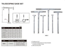 INSIZE TELESCOPING GAUGE SET | 8 - 150mm | INSIZE 4206-1