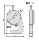 INSIZE THICKNESS GAUGE | 0 - 10mm x 0.1mm | INSIZE 2361-10
