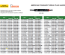 INSIZE THREAD PLUG GAUGE 1/4-20UNC - 4131-1B1