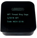 INSIZE THREAD RING GAUGE 3/8" NPT - 4634-3C18