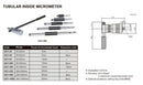 INSIZE TUBULAR INSIDE MICROMETER - Insize 3221-300 50-300mm