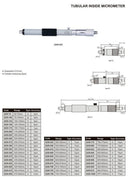 INSIZE TUBULAR INSIDE MICROMETER - INSIZE 3229-250 225-250mm