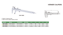 INSIZE VERNIER CALIPER - INSIZE 1205-2002E 0-200mm / 0-8"