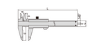 INSIZE VERNIER CALIPER - INSIZE 1205-2002E 0-200mm / 0-8"