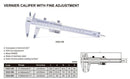 INSIZE VERNIER CALIPER - INSIZE 1223-150 0-150mm / 0-6"