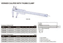 INSIZE VERNIER CALIPER - INSIZE 1223-200 0-200mm / 0-8"